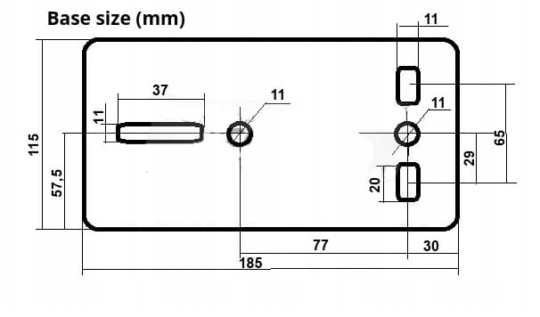 Hand Winch 1125 kg with 10 m Rope