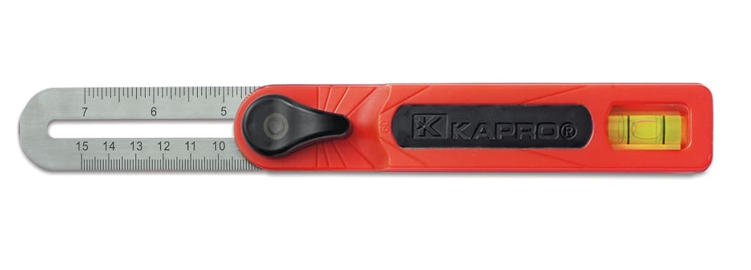 Ställbar vinkelhake med vattenpass, Kapro