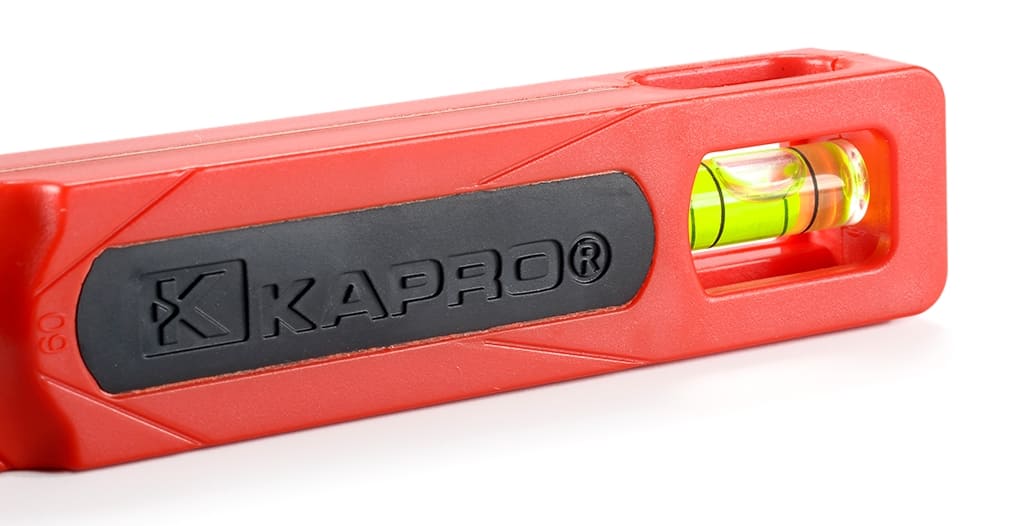 Ställbar vinkelhake med vattenpass, Kapro