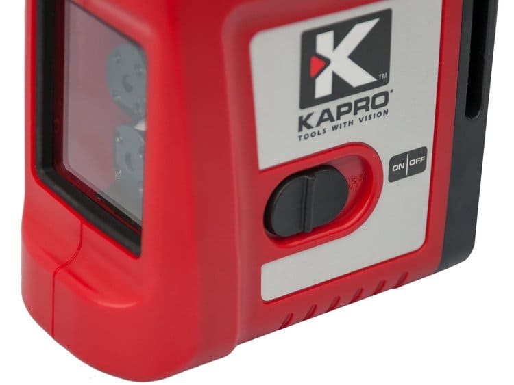 Självnivellerande krysslinjelaser röd, laserpass 20m, 2 linjer, Kapro