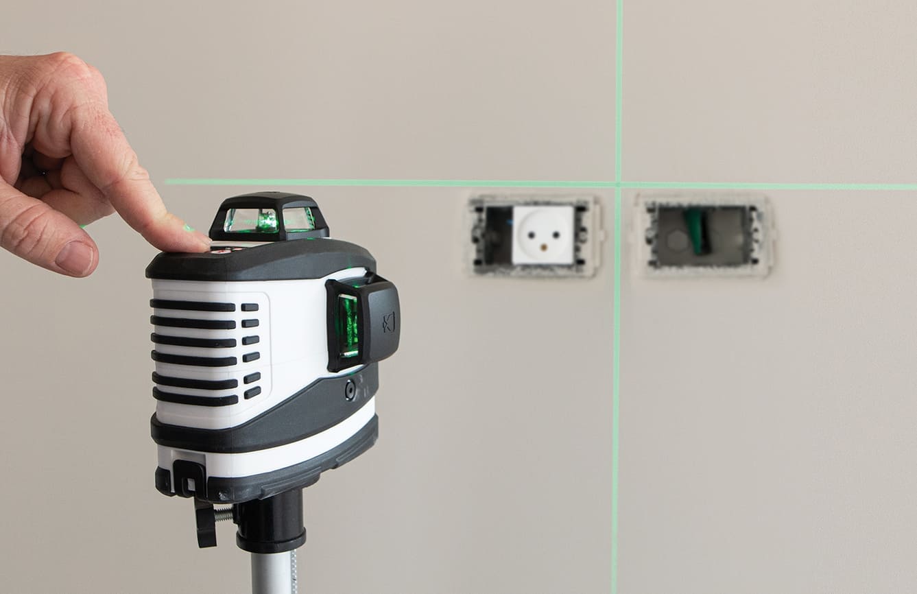 Självnivellerande krysslinjelaser 360° grön, laserpass, Kapro KA 883GN Prolaser
