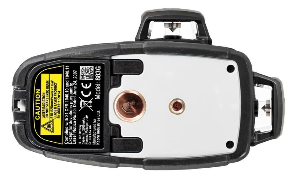 Självnivellerande krysslinjelaser 360° grön, laserpass, Kapro KA 883GN Prolaser