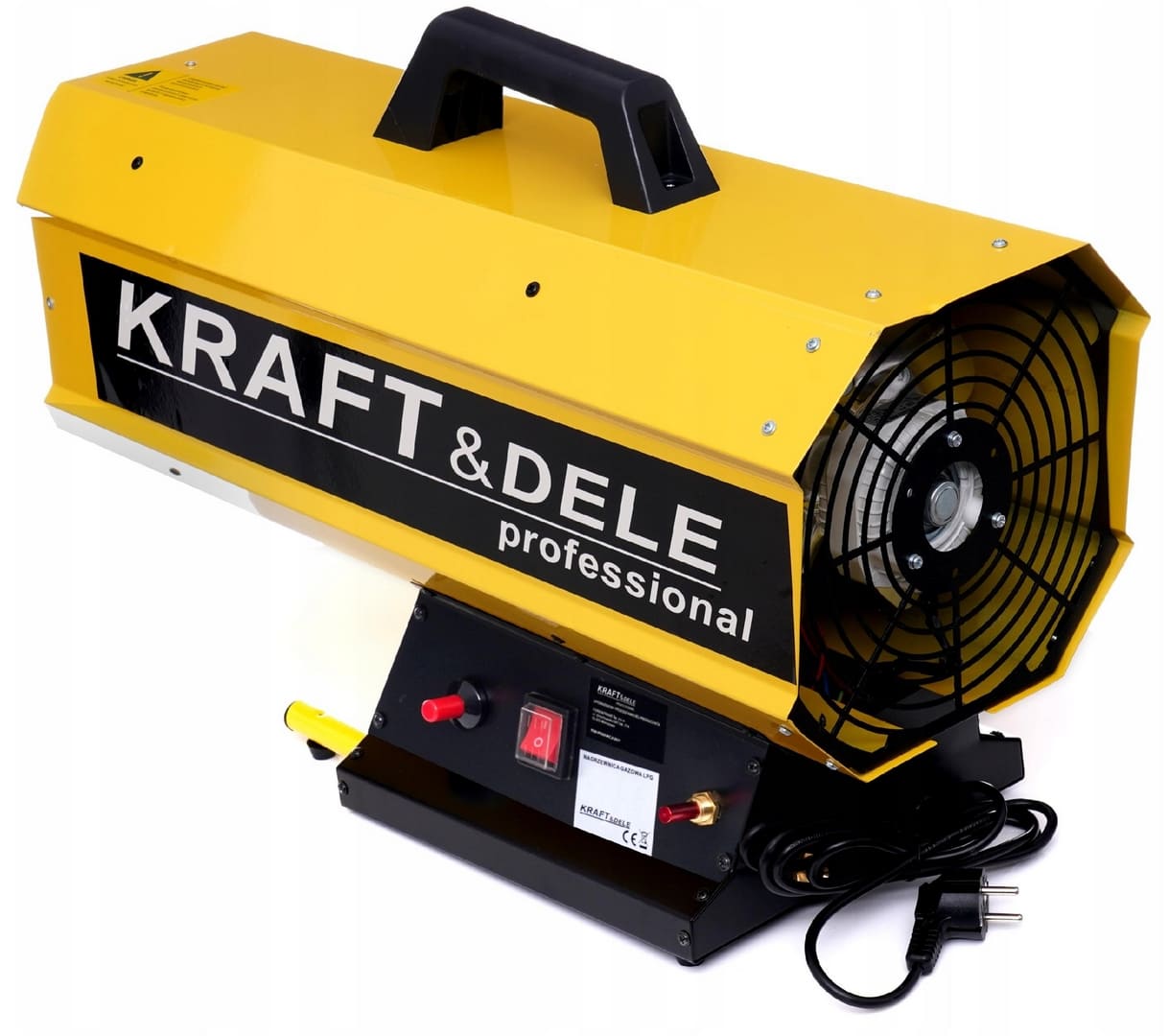 Heat fan 60kW for construction, LPG gas heater 872 m³/h, KRAFT & DELE