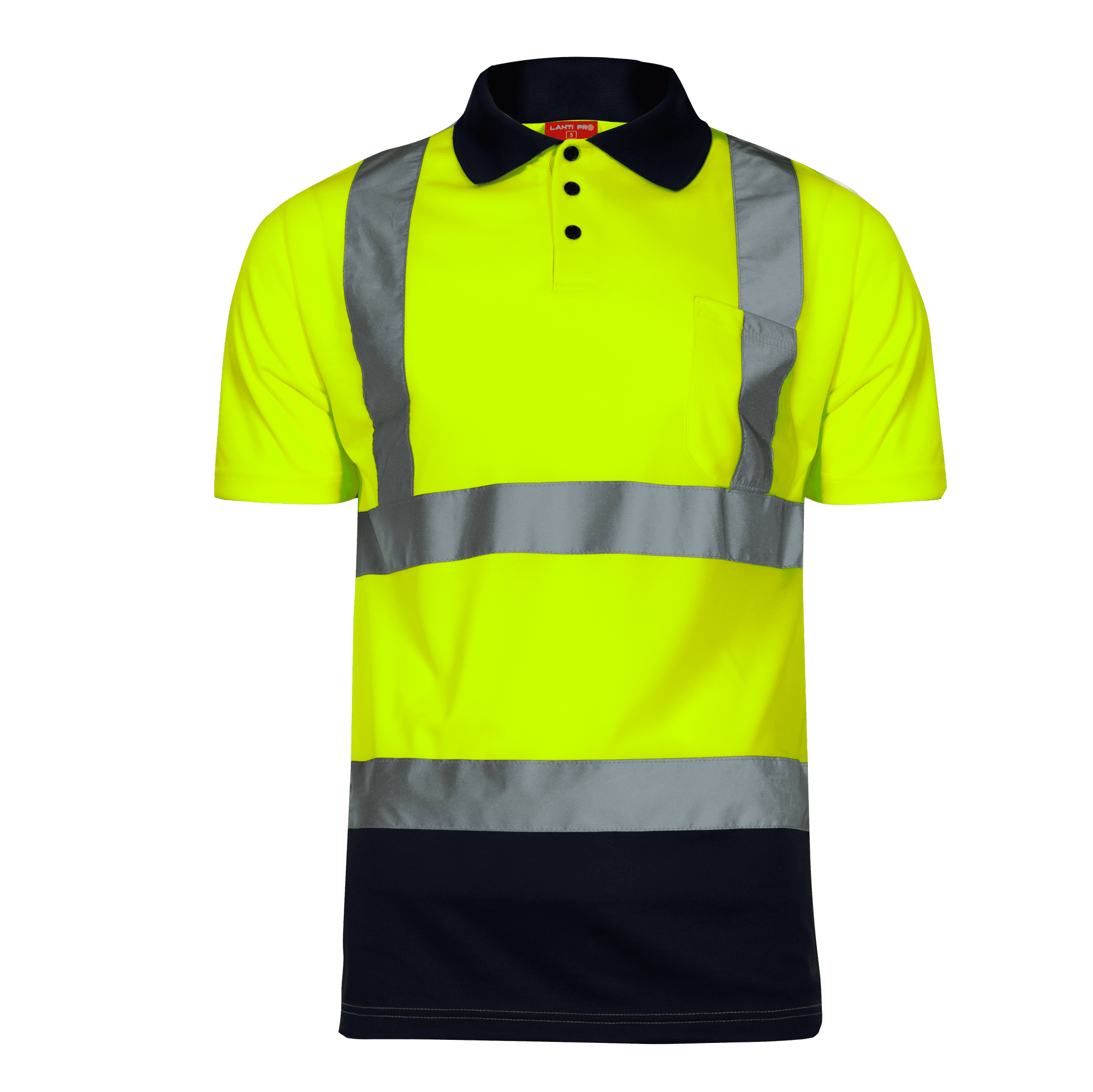 Reflextröja, varseltröja, gul, WARNING POLO SHIRT, CE, LAHTI