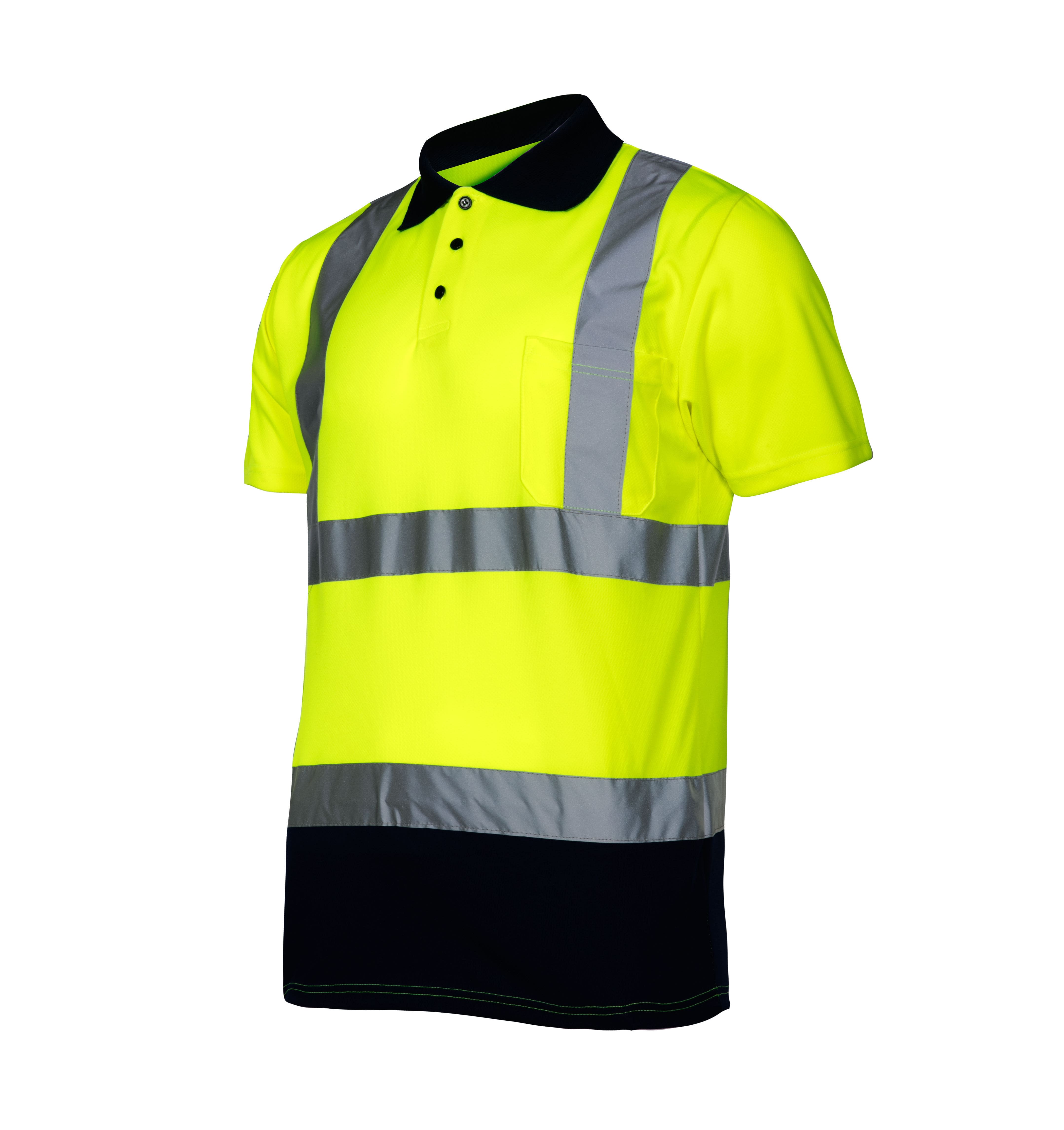 Reflextröja, varseltröja, gul, WARNING POLO SHIRT, CE, LAHTI