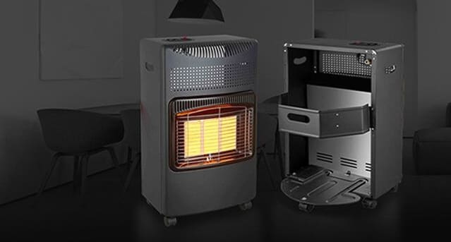Gas Heater 4, 2kW with Swedish Gas Regulator, Hose, Infrared Gas Heater, Foldable.