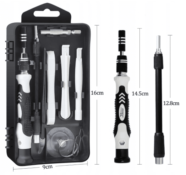 Precisionsverktyg, sats 117 delar, bits, TORX, skruvmejslar m.m.