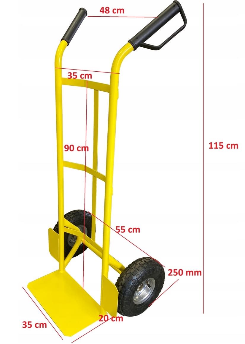 Pirra max 250 kg, lastpirra, magasinkärra, transportkärra, stål