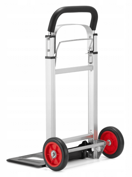 Pirra 90 kg, hopfällbar lätt magasinkärra, transportkärra av aluminium, HiGHER