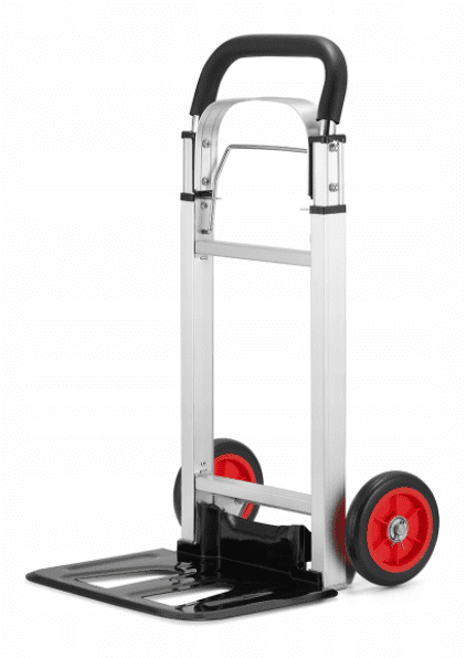 Pirra 90 kg, hopfällbar lätt magasinkärra, transportkärra av aluminium, HiGHER