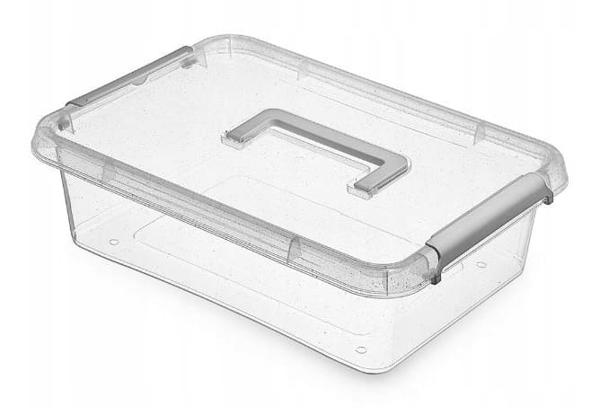 Förvaringsbox med handtag 2st Nano box, för mat eller diverse saker 39 x 29 x 1 cm, 8.5L, ORPLAST