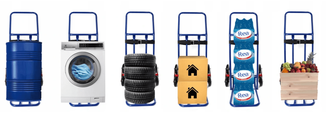 Pirra max 200 kg, magasinkärra, transportkärra, hopfällbar, stål, HiGHER