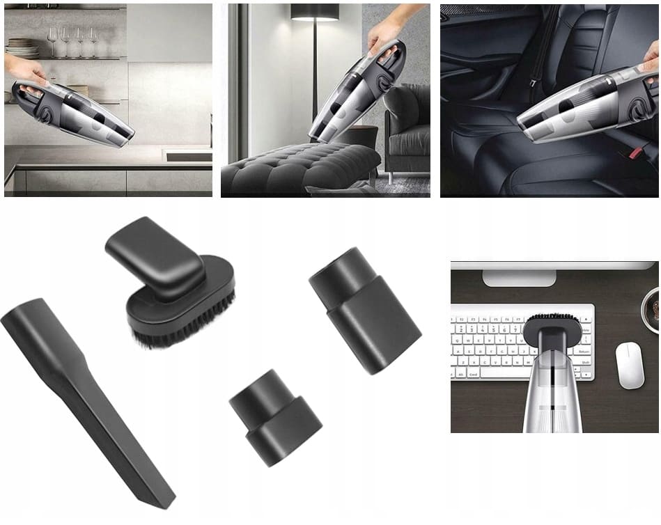 Handdamsugare batteri 9V 20W, USB, laddningsbar bildammsugare, Verk Group