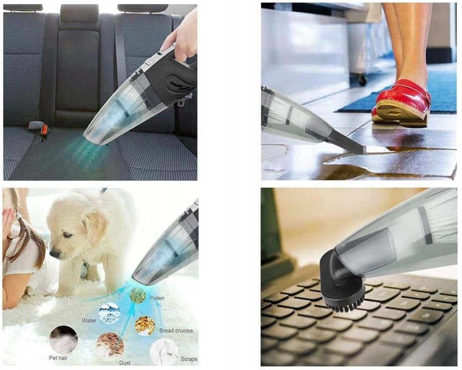 Handdamsugare batteri 9V 20W, USB, laddningsbar bildammsugare, Verk Group