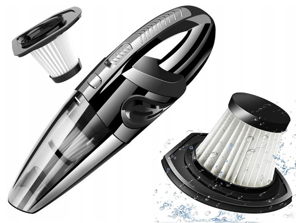 Handdamsugare batteri 9V 20W, USB, laddningsbar bildammsugare, Verk Group