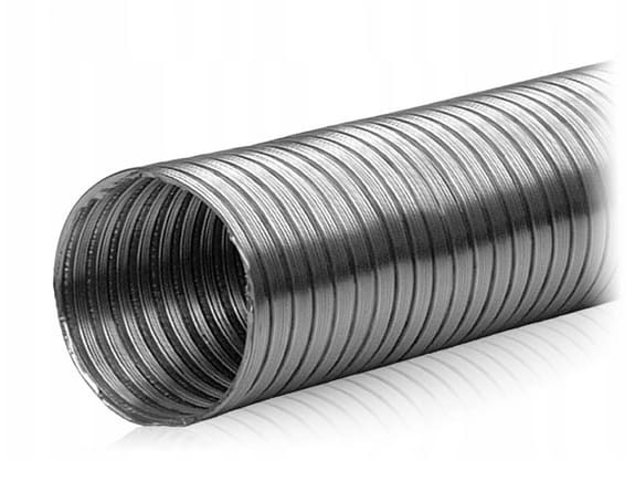 Flexrör 355 mm aluminium, 3 meter
