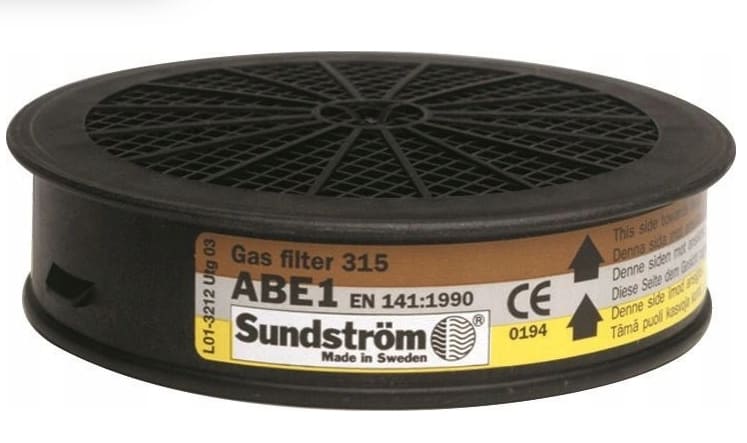 Gasfilter ABE1, Sundström SR 315