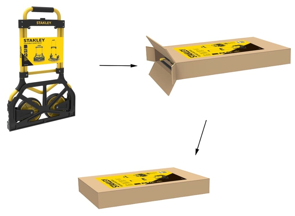 Foldable hand truck, max 90 kg | Stanley