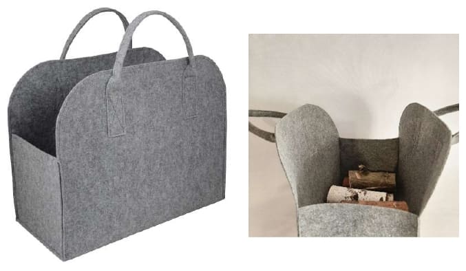 Felt bag, practical hand-sewn bag for warehouse shopping, etc. large, can be folded