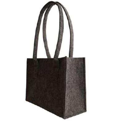 Felt bag, practical hand-sewn bag for warehouse shopping, etc. can be folded