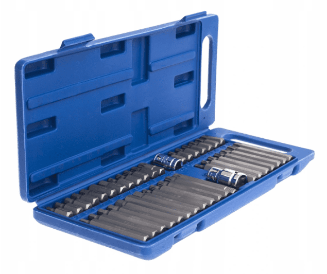 Nycklar TORX SPLINE HEX 40 delar, CrV, Tagred