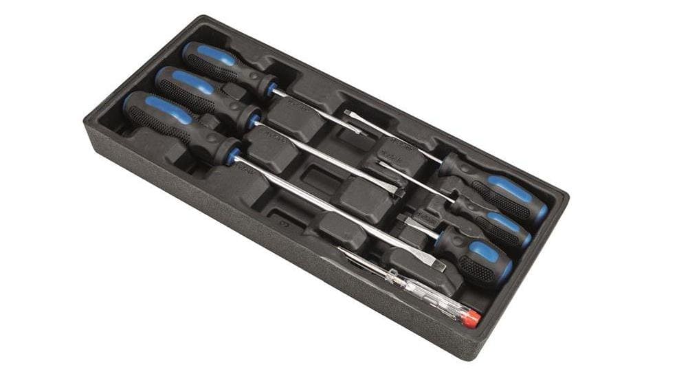 Tool trolley with tools, 7 drawers, max. load 450 kg, Scheppach
