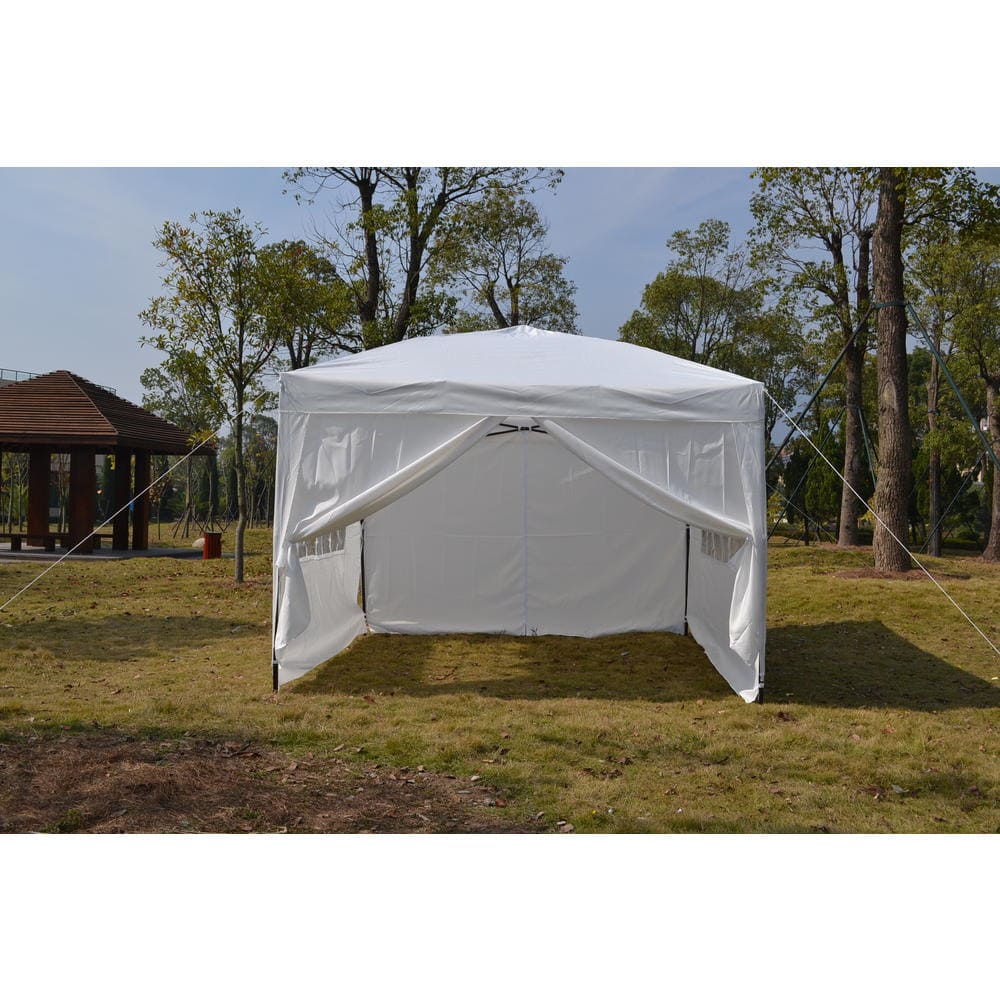 Paviljong 3 x 3m, 4 väggar med plastfönster (tält, trädgårdstält, partytält), olika färger