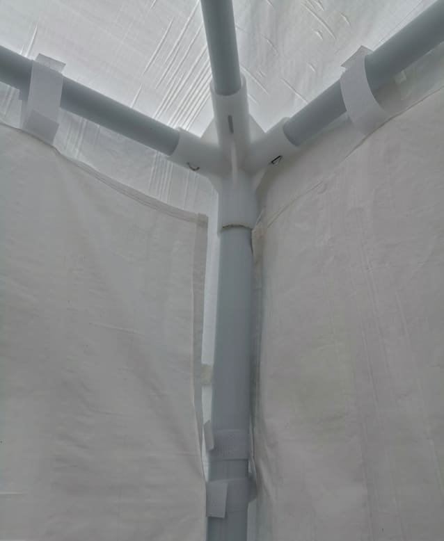 Paviljong 3 x 6m, 4 väggar med plastfönster (tält, trädgårdstält, partytält), olika färger