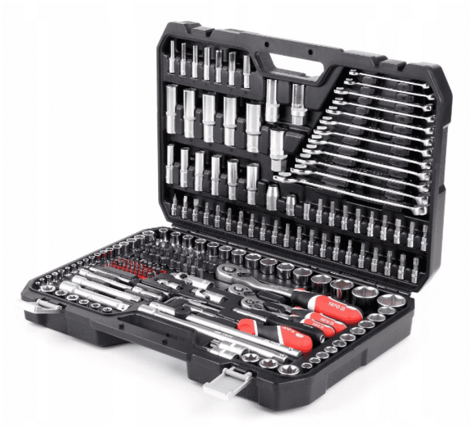 Tool set 216 Pieces, Socket Wrench set with Case, YATO