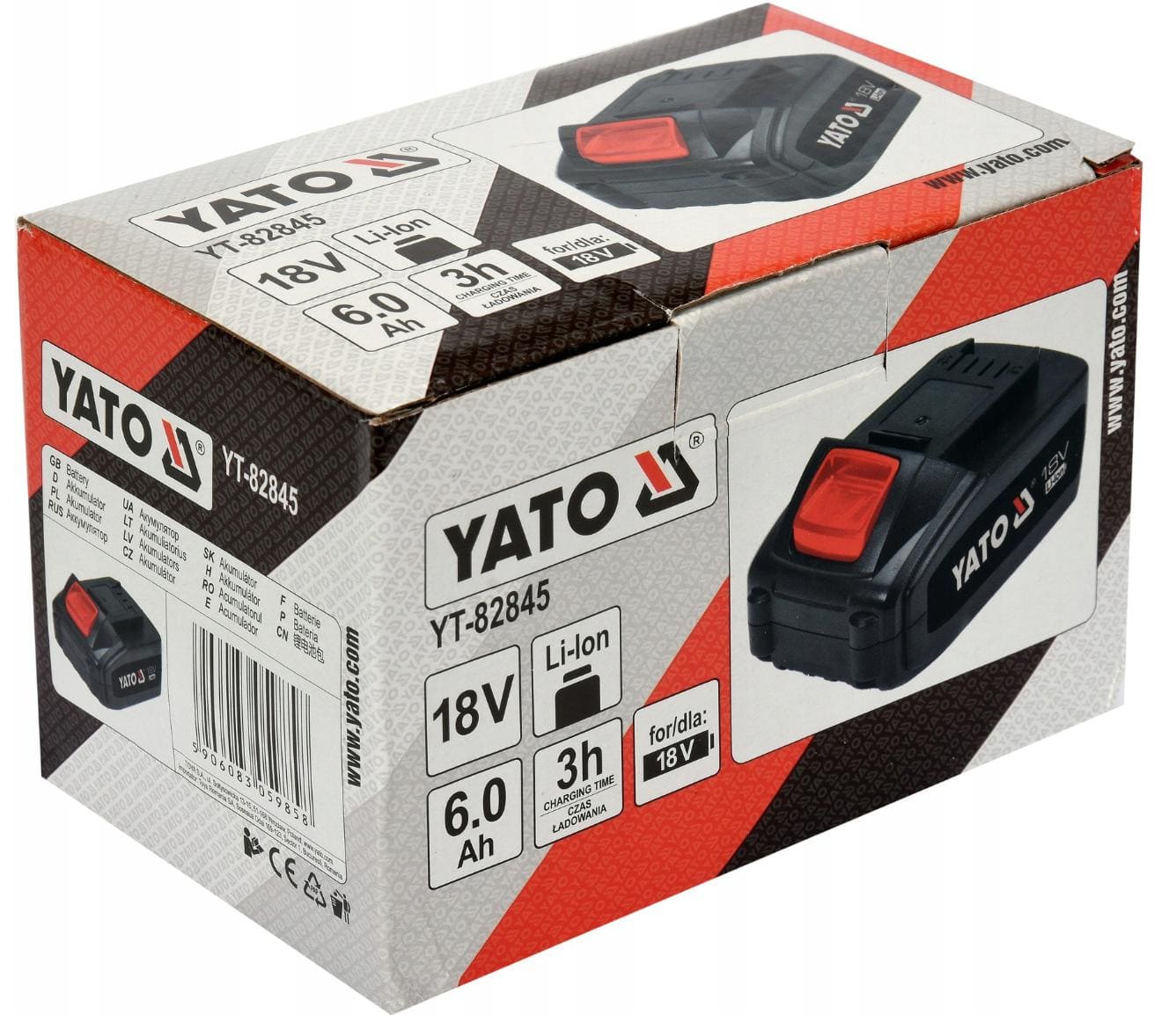 Batteri 18V 6Ah Li-Ion, YATO