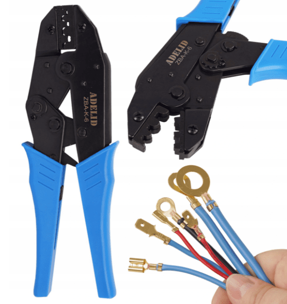 Krimptång för kablar, kabeltång 0, 5-6, 0 mm²