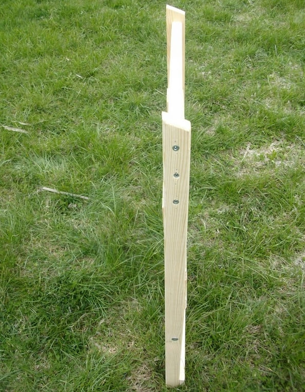 Folding natural wood garden chair, 180 kg