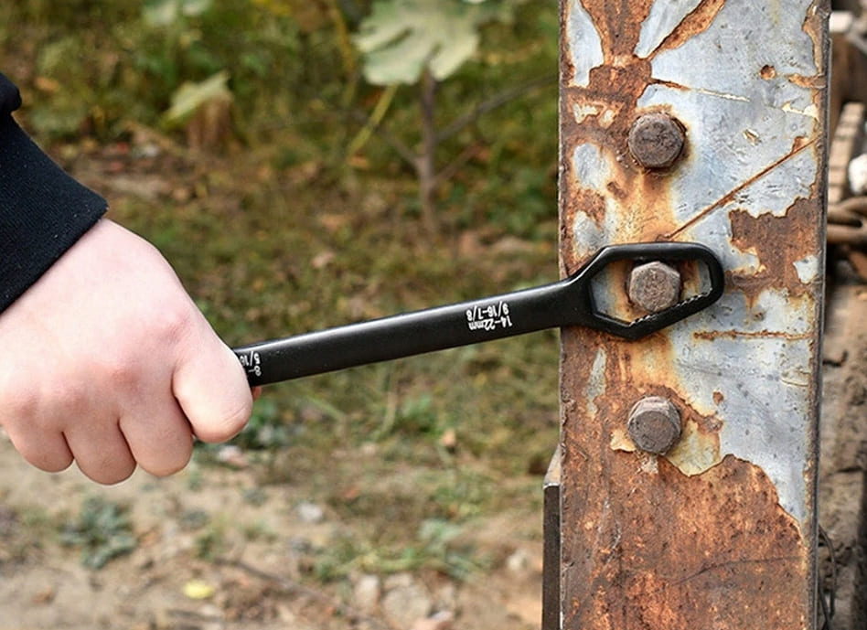 Ringnyckel universal 8-22 mm, 270 x 8 mm, CrV svart, ersätter 35 nycklar