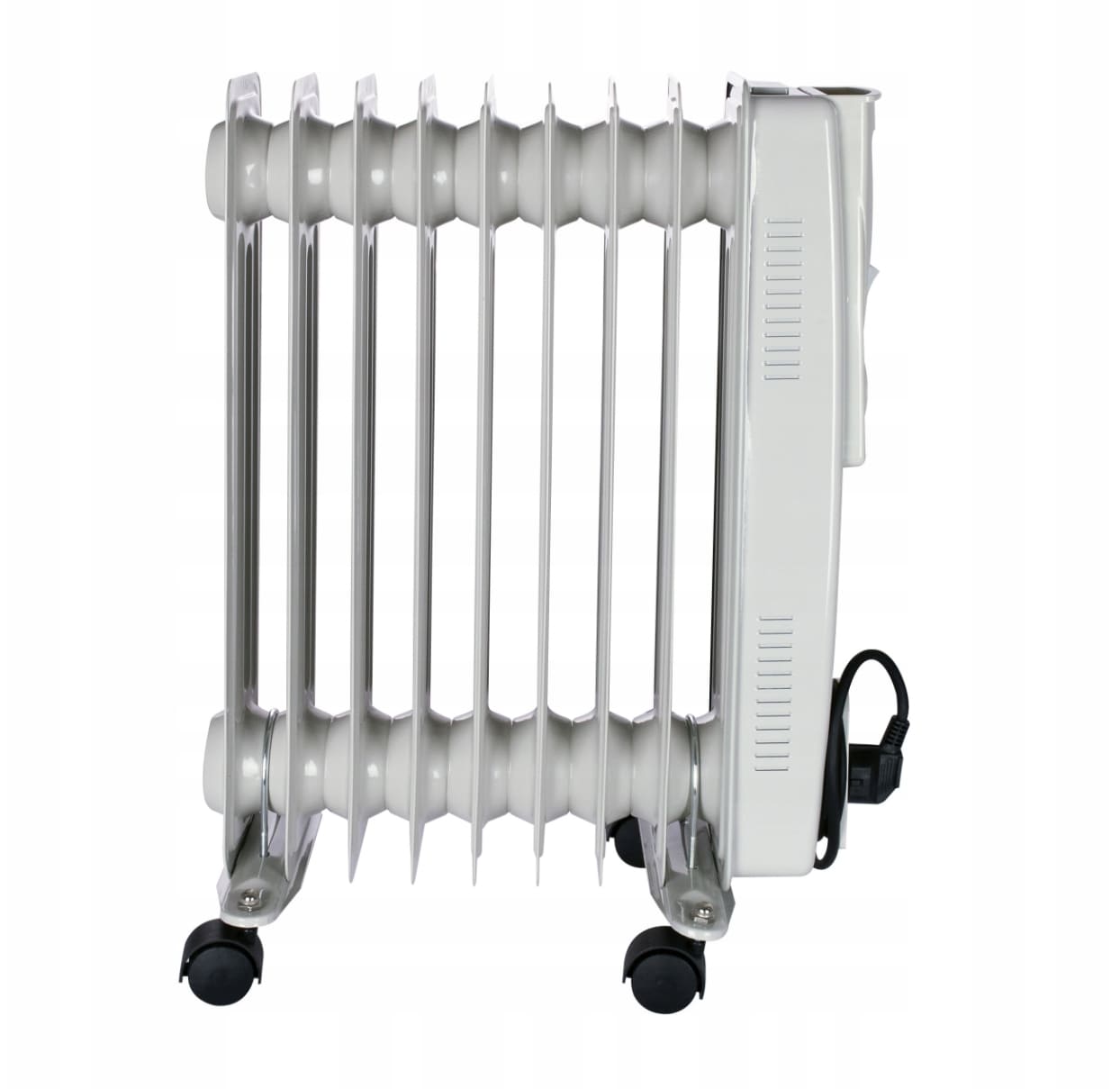Oljeelement 2000W-3000W med termostat, hjul, 230V, Volt