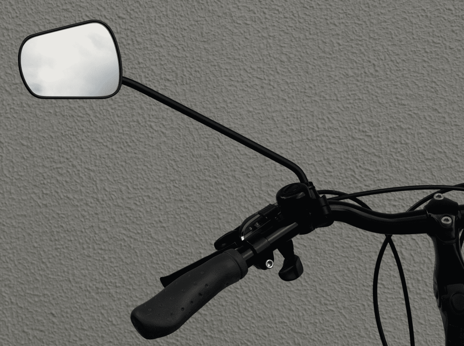 Bicycle Rearview Mirror with 25 cm Long Arm, AJS Plus
