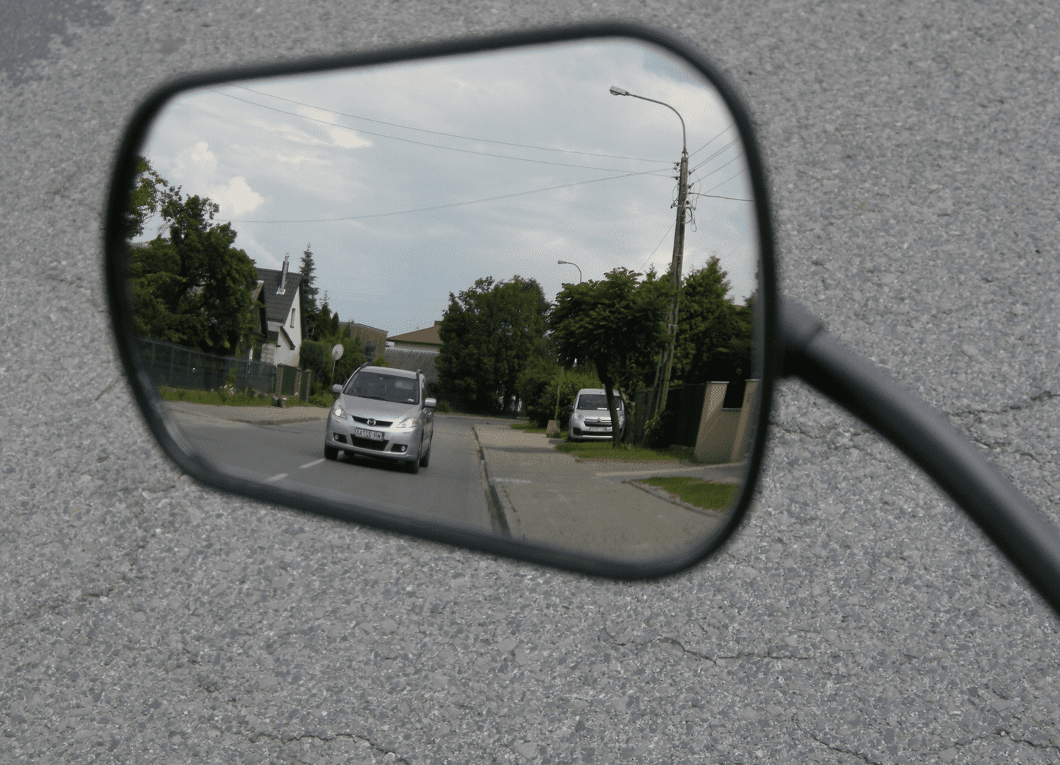 Bicycle Rearview Mirror with 25 cm Long Arm, AJS Plus