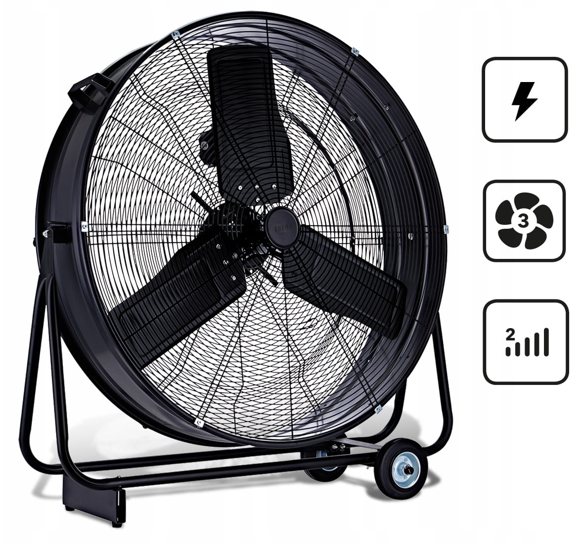 industrial mobile fan 75 cm 14940 m³/h, EBERG