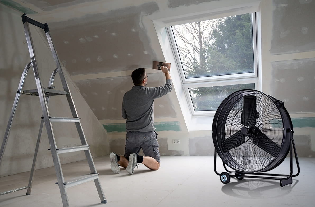 industrial mobile fan 75 cm 14940 m³/h, EBERG