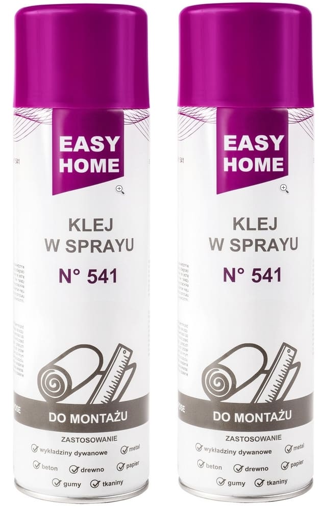 Mounting adhesive spray 2 pcs, Easy Home 541, 500 ml