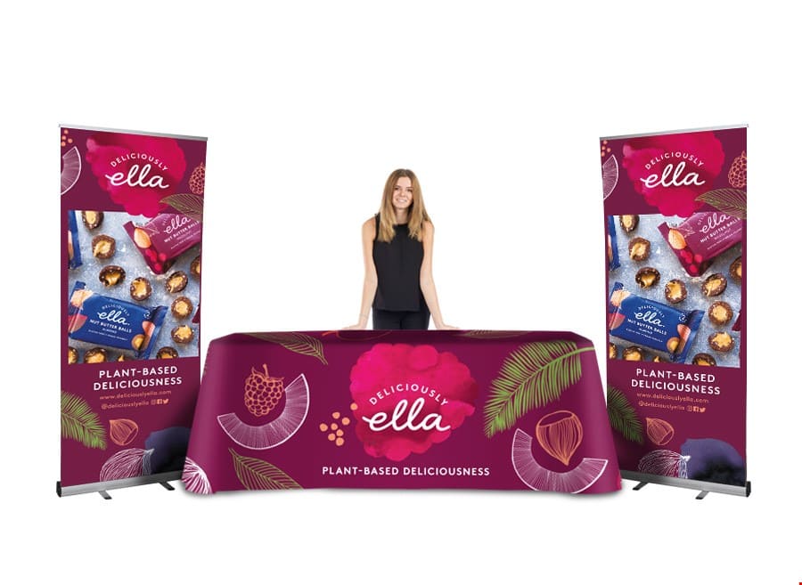 Custom printed promotional tableclocth, advertising tablecloth