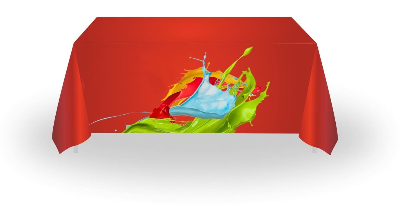 Custom printed promotional tableclocth, advertising tablecloth