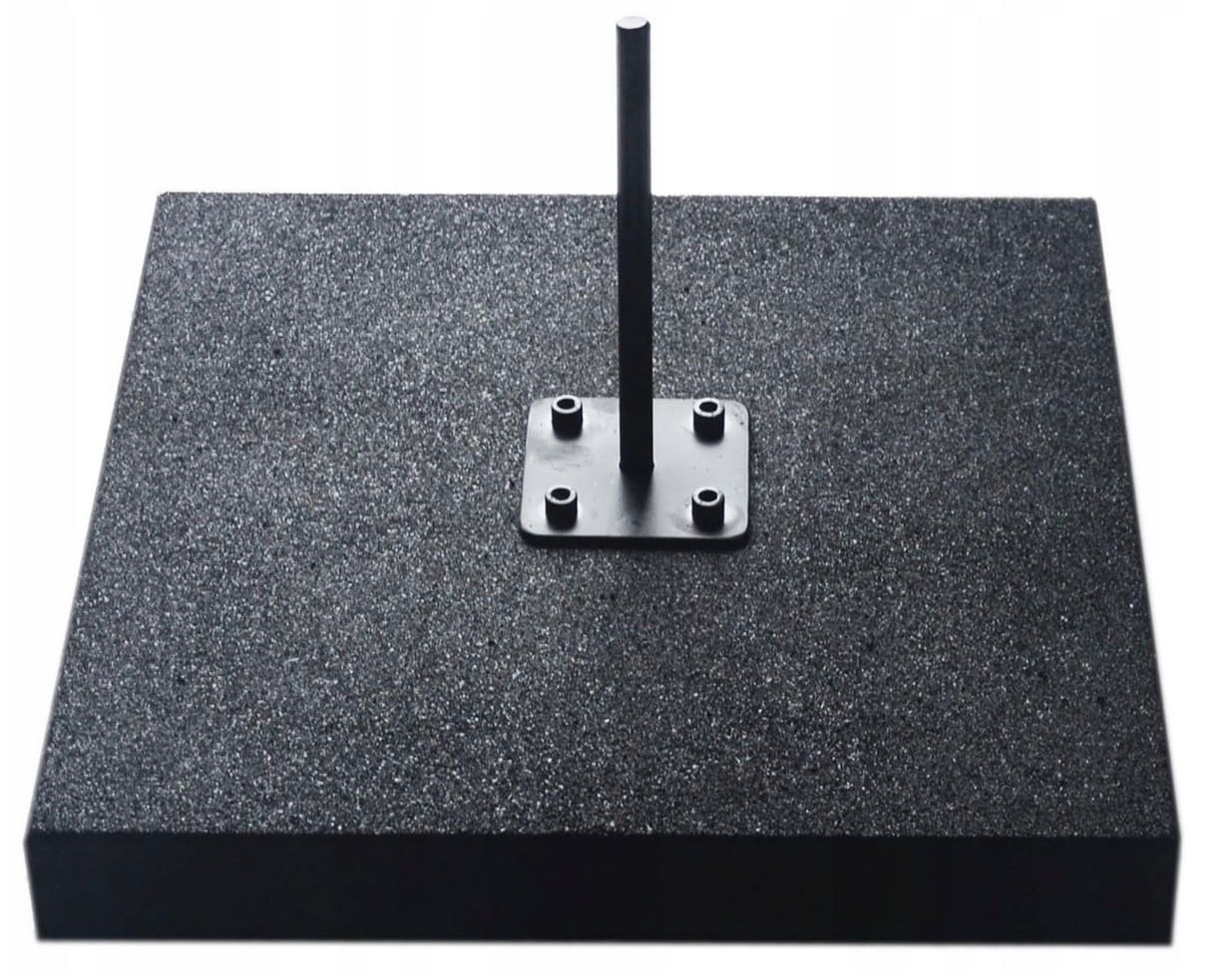 Flaggfot markplatta av gummi 17 kg 50 x 50 cm