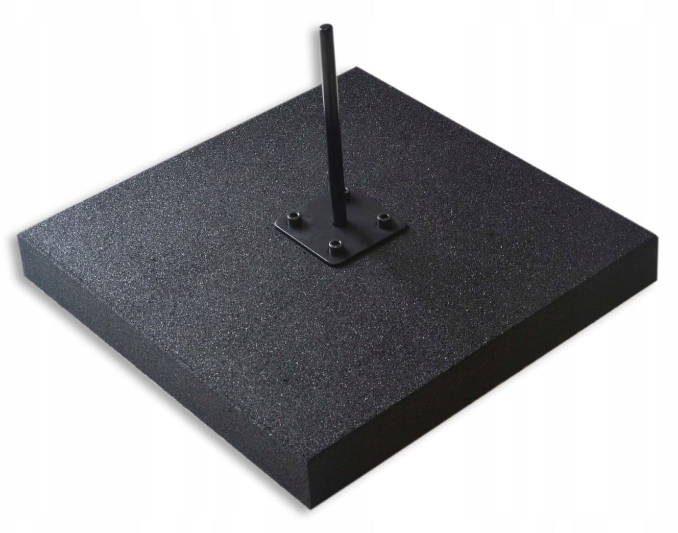 Flaggfot markplatta av gummi 17 kg 50 x 50 cm