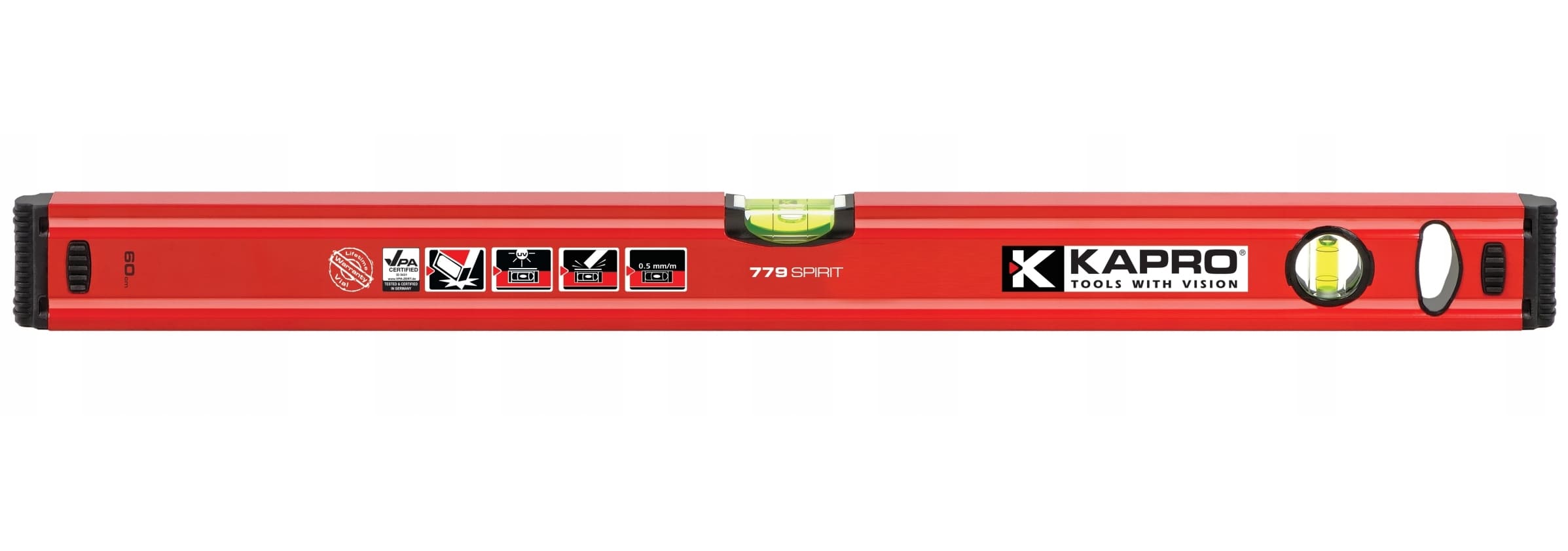 Vattenpass 200 cm 0.5 mm/m KAPRO