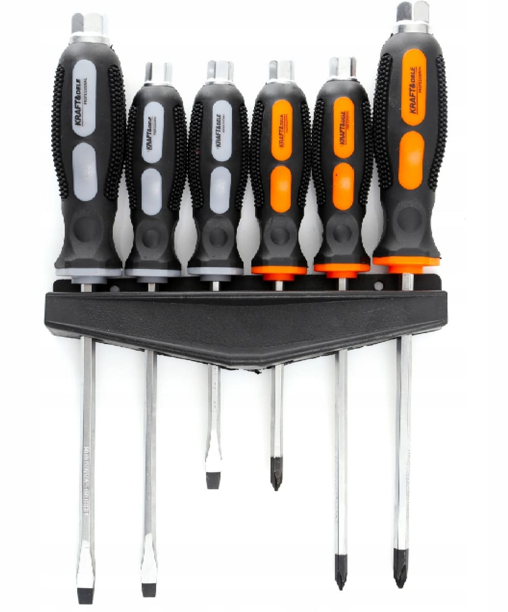 6-Piece Screwdriver set, Magnetic, SOFT TOUCH, Kraft & Dele