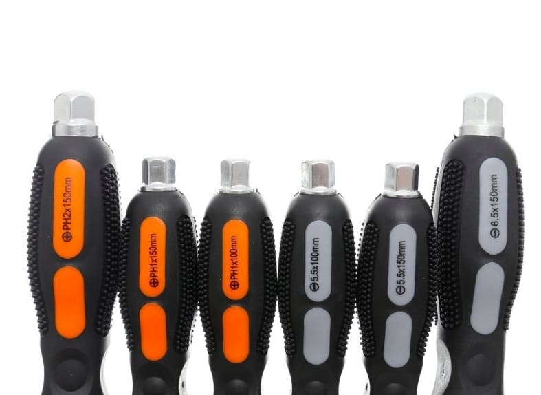 6-Piece Screwdriver set, Magnetic, SOFT TOUCH, Kraft & Dele