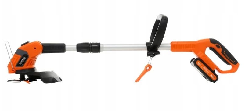 Grass trimmer, battery operated 18V, 2000mAh battery and charger, 26 cm, Kraft & Delle