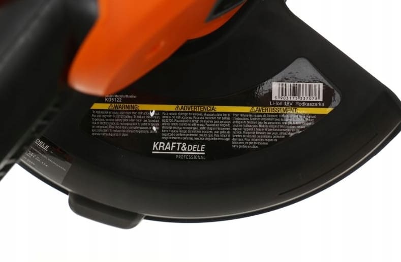 Grass trimmer, battery operated 18V, 2000mAh battery and charger, 26 cm, Kraft & Delle