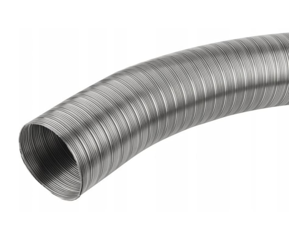 Flexrör 110 mm rosfritt för skortstenar och bortledning av avgaser, 1 meter