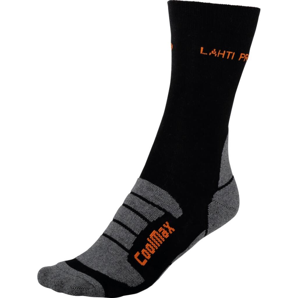 Winter Socks, thermal work socks, grey-orange, 1 pair, LAHTI